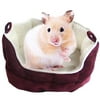 Meric Cuddle cup for Small Animals, with Removable Cushion, Soft & Comfy Fleece Lined Cotton Bedding, For a Cozy, Comfortable Sleep, Plush Habitat Nest for Gerbils, Newborn Baby Guinea Pigs & Hamsters