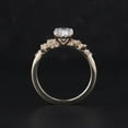 thumbnail image 4 of solitaire jewels Unique SnowDrift Oval Moissanite Engagement Ring For Women, 14K Yellow Gold, 4 of 5