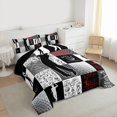 thumbnail image 3 of Feelyou Cartoon Golf Print Queen Comforter Set, Eat Sports Sleep Bedding Sets, Teens Kids Boys Girls Reversible Bedding Comforter Set, Microfiber Bedroom Decor, 3-Piece, 3 of 8