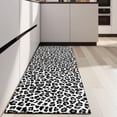 thumbnail image 4 of Black Leopard Print Kitchen Rug Mat,Kitchen Runner Rugs Non Skid Washable,Decorative Kitchen Floor Mats for Kitchen,Sink,Laundry,17"X47", 4 of 5