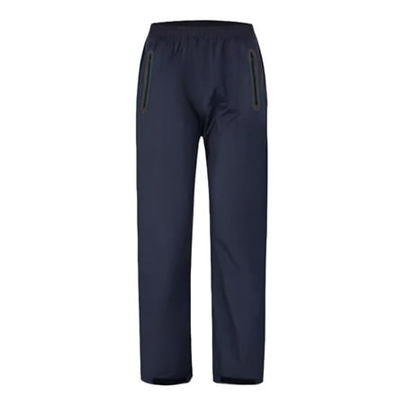 heyac Men s Rain Pants Waterproof Windproof Lightweight Outdoor Rain Over Pants for Fishing Golf Work Hiking