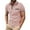 Z1# Pink, variant on Huresd Men's Golf Polo Shirts Short Sleeve Collar Tennis Shirt Color Block Striped Work T-Shirt Khaki 2XL