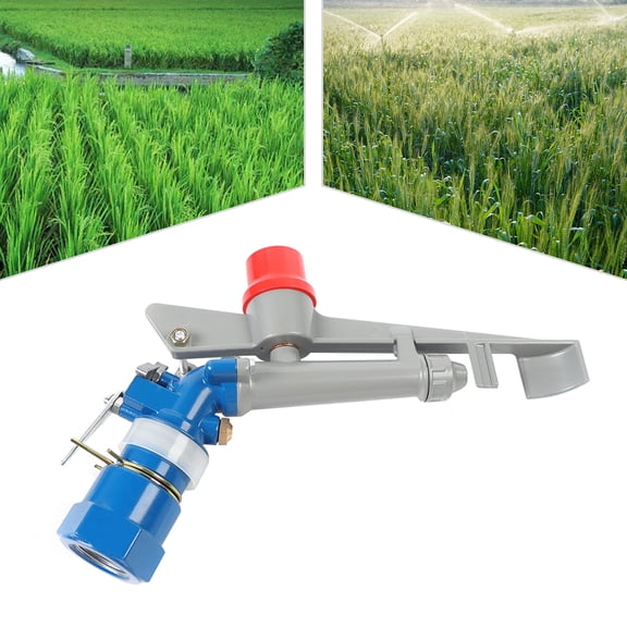 10.23*8.3in 360° Adjustable Impact Sprinkler Large Area Water Irrigation Spray Gun for Farms, Orchards