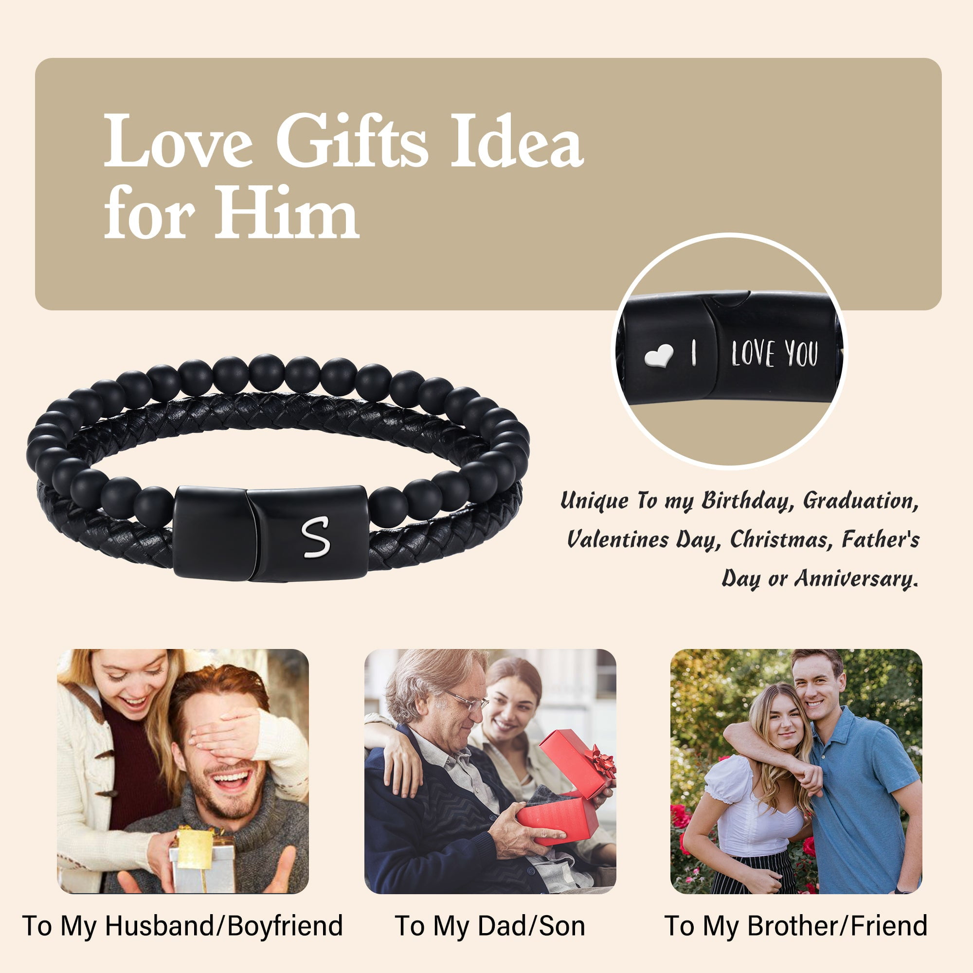 Buy DesimtionCouples Valentines Day Gifts, I Love You Morse Code Bracelet,  Gifts for Boyfriend Long Distance Relationships Matching Bracelets Online  at desertcartINDIA