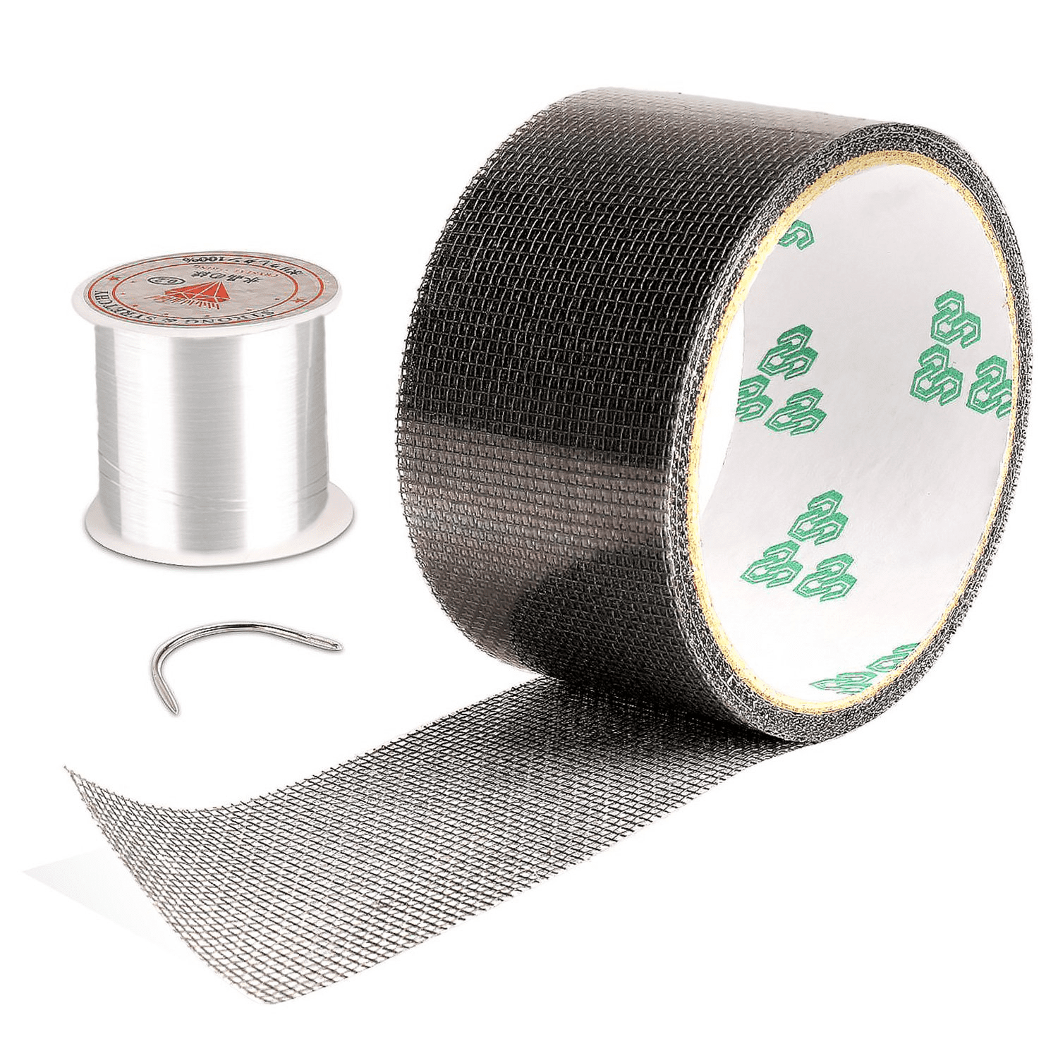 5 x 200 cm/ 2 x 78.7Inch Strong Adhesive Fiberglass Covering Wire Mesh Repair Patch Tool for Window Screen and Screen Door Tears Holes Screen Repair Mecmbj 2 Rolls Window Screen Repair Kit Tape