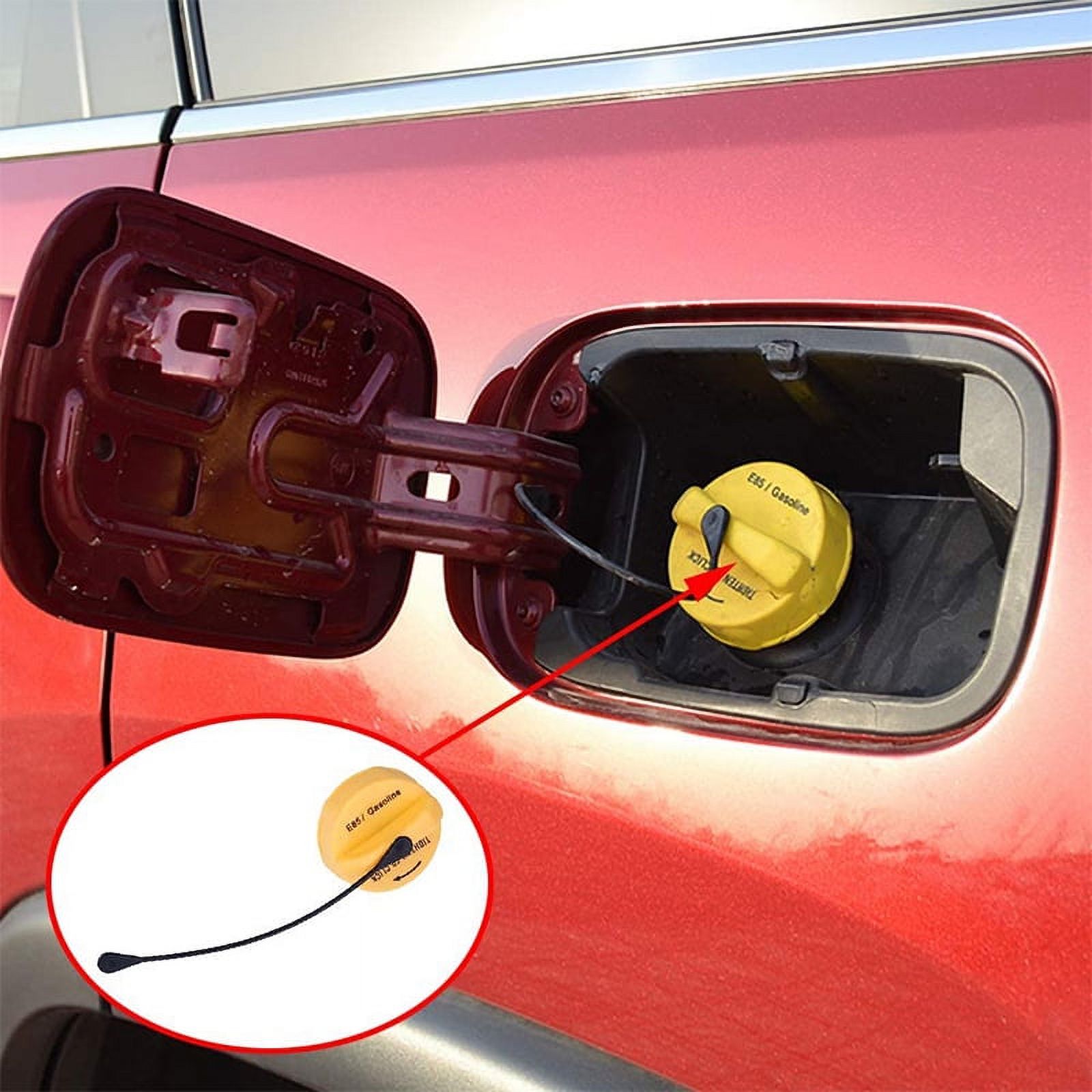 SHINEKA Locking Gas Tank Cap Fuel Door Cover For Jeep Wrangler JL 2018+ - Black Aluminum