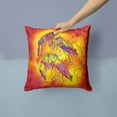 thumbnail image 2 of Carolines Treasures 8378PW1414 Bright Shrimp on Red Fabric Decorative Pillow, 14Hx14W, multicolor, 2 of 4
