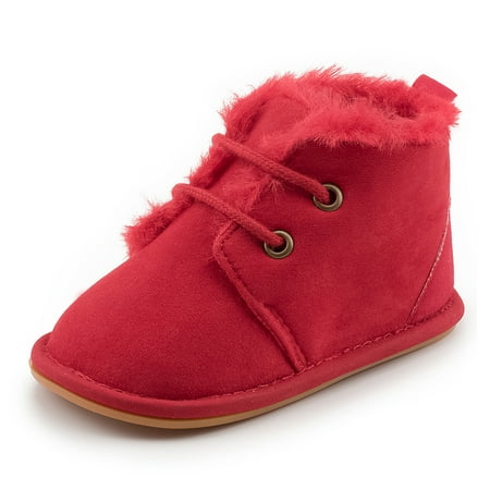 

Infant Baby Booties Non-Slip Lace Up First Walking Shoes Toddler Shoes