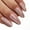Glitter, variant on Gilded French Tip Press On Nails – Pointed Almond Shape, UV Finish, 24 pcs Reusable Glossy Kit (12 Sizes)