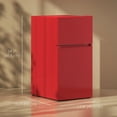 thumbnail image 2 of HOMCOM 3.2 Cu Ft Mini Fridge with Freezer Adjustable Shelf Reversible Doors, 2 of 8