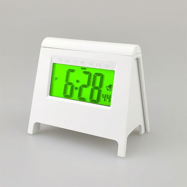 Mini reloj despertador LCD para estudiantes, nuevo reloj electrónico inteligente de escritorio, reloj multifunción con calendario de temperatura luminoso, reloj multifunción