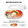 INNOVATIVE LIFE Appetizer Serving Trays on Ice with Lid, Chilled