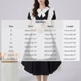 thumbnail image 3 of RoamHome Women's Maid Costume Flutter Sleeve Ruffled Apron Lace Up Lolita Dress Vintage Elegant Halloween Party Role Play Dress, 3 of 5