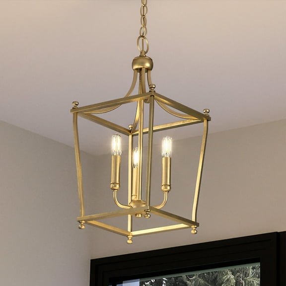 Luxury Tranditional Chandelier, 19.75H x 10.875W, with Transitional Style, Brushed Bronze, UHP4257 by Urban Ambiance