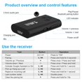 thumbnail image 3 of MiiLink LM101 Bluetooth 5.0 Car with 280mAh Battery, Hands-Free Calls & Built-in Mic, 20M Signal Range, Easy 5S Pairing, 3.5mm Audio Adapter & Cable Included, Compact 50x30x8mm Design for, 3 of 7