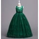 thumbnail image 1 of Vestido de niña, vestido de princesa, vestido de novia largo para niñas medianas y grandes, vestido de tutú de encaje, chaleco, vestido infantil, 1 of 5
