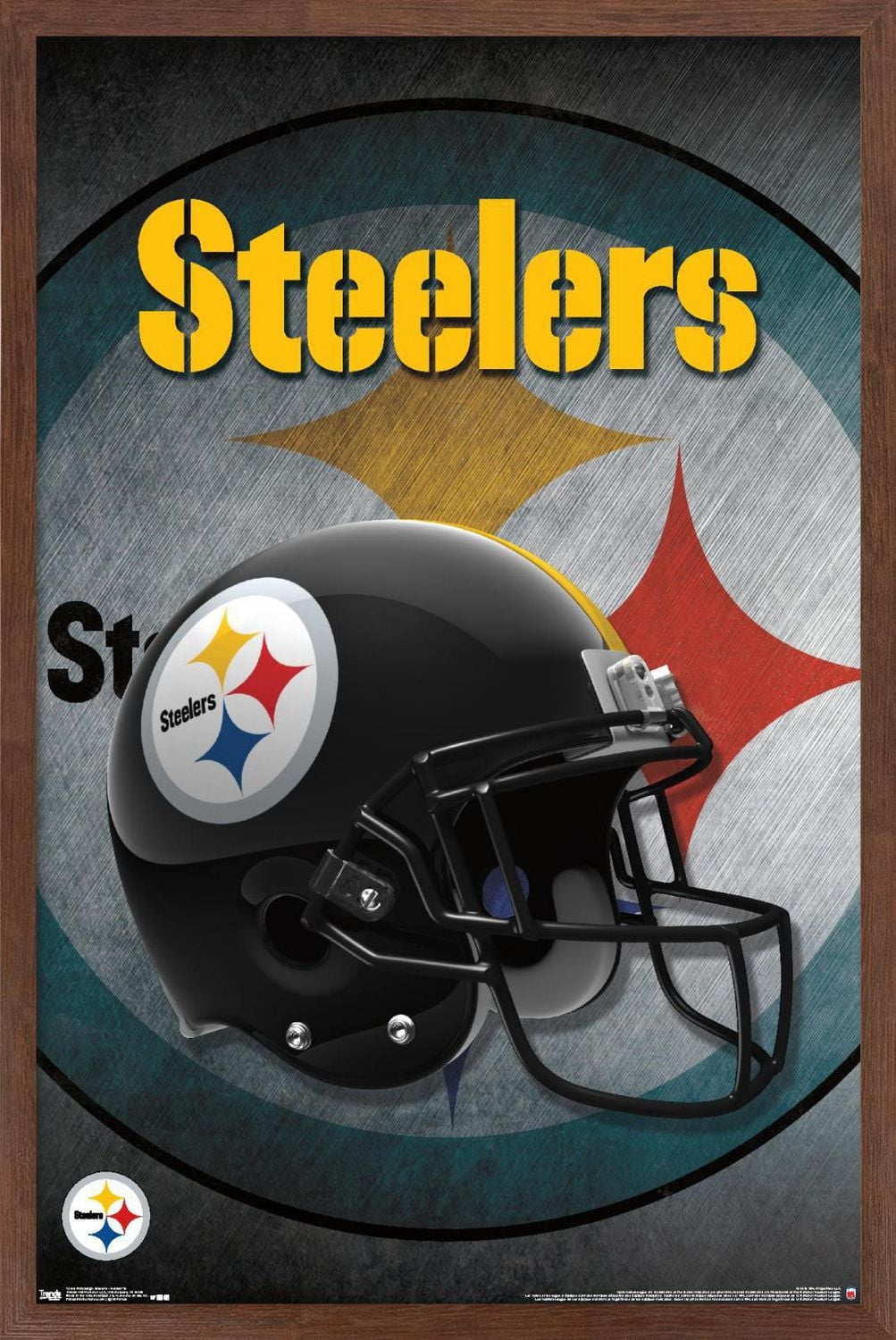 NFL Pittsburgh Steelers - Helmet 16 Wall Poster, 22.375" x 34"