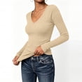 thumbnail image 2 of Diufon Long Sleeve Thermal Shirts for Women Fall Fashion Lightweight Casual Pullover Tops Knitted Tunic Sweaters, 2 of 9