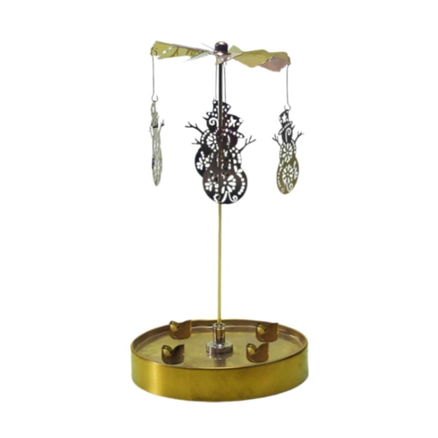 Candelabro giratorio Strade Fareast Limited de metal con bandeja para velas de té 10,5 cm x 2 cm