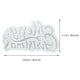 thumbnail image 4 of FELTECHELECTR Moldes de letras 3D de Feliz Navidad, molde de silicona navideño, molde de epoxi de cristal DIY, 4 of 5