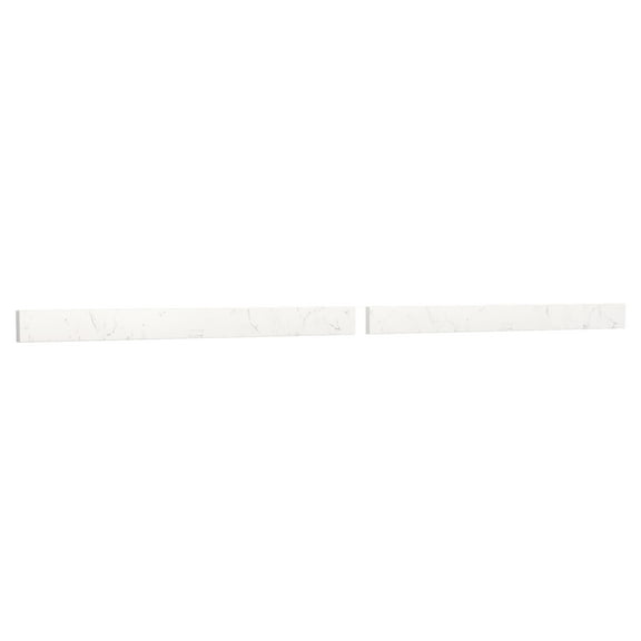 Wyndham Collection WCFVCA180BSC2 80" X 3" Backsplash - Carrara Cultured Marble