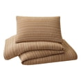 thumbnail image 3 of Better Homes & Gardens Crafted Woven 2-Piece Comforter Set, Dark Camel, T/TXL, All Ages, 3 of 6