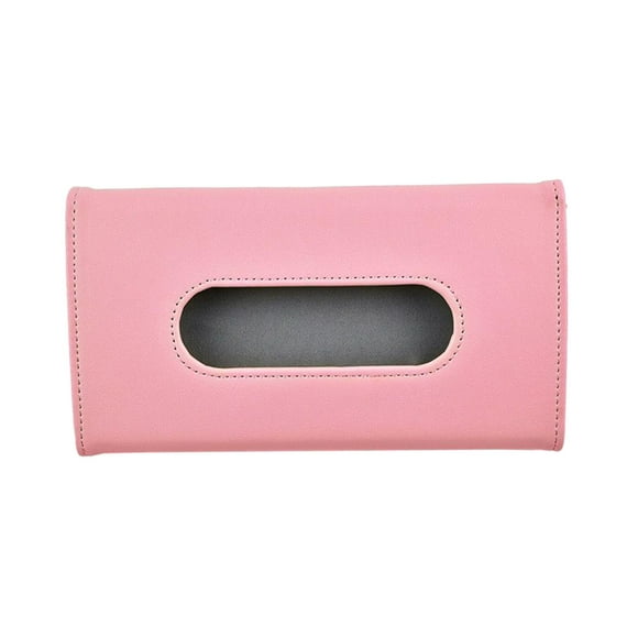 Porta pañuelos para parasol de coche con clip Organizador de pañuelos Accesorios resistentes Rosa