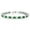 White and Green, variant on Sparkling 7 inch Multi-Color Round Cubic Zirconia CZ Women's Tennis Bracelet