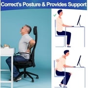 Orthopedic Donut Seat Cushion Memory Foam Cushion – Tailbone & Coccyx Memory Foam Pillow - Pain Relief & Relieves Tailbone Pressure - Light Pink