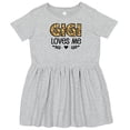thumbnail image 3 of Inktastic Gigi Loves Me Grandchild Leopard Girls Toddler Dress, 3 of 5