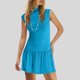 thumbnail image 2 of Sexy Vestidos Cortos de Verano para las Mujeres 2025 sin Mangas Cuello Simulado Tanque Bodycon Caída Cintura Corto Vestido de Sol, 2 of 9