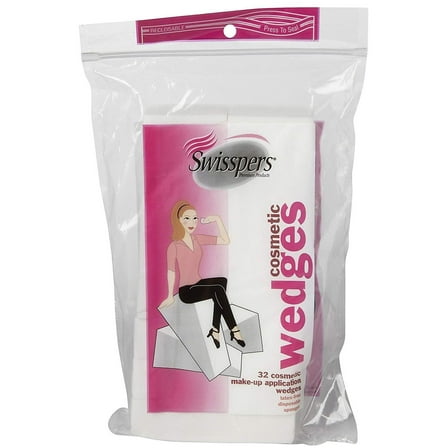 Swisspers Cosmetic Application Wedges Non-Latex Make-up Application 32, 1 Pack