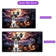 thumbnail image 5 of Spooky Halloween Night Witch Rat Terrier Glowing Pumpkins Desk Mat Full Keyboard Mouse Pad Ratty Dog Lover Large Mousepad - 12015, 5 of 5