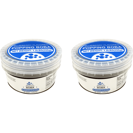 Soeos 550g popping,  blueberry, pack of 2