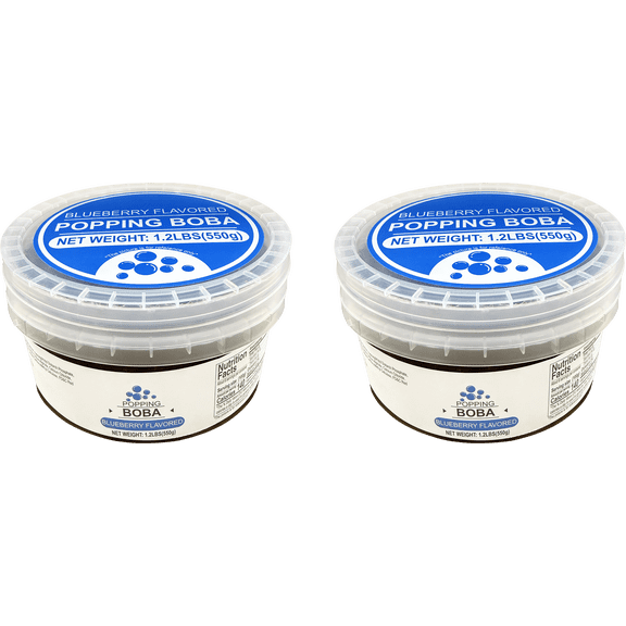 Soeos 550g popping, blueberry, pack of 2