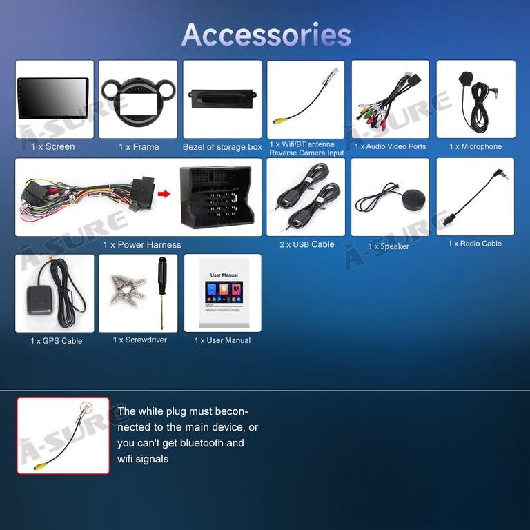 2+64GB Android 14 Car Radio Stereo for BMW Mini Cooper Countryman