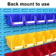 thumbnail image 5 of BIMZUC Wall Mounted Parts Storage Rack Stackable Shop Tool Bin Screws Organizer Thickened Inclined Mouth Combination Type Tool Box Yellow (5.3 in / 13.5 cm), 5 of 9