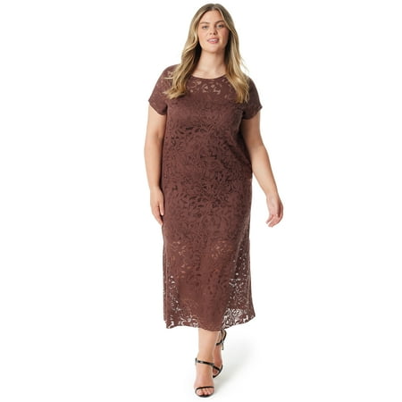 Jessica Simpson Women's Plus Size Genesis Textured Knit Dress