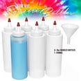 thumbnail image 2 of Pixiss Tie Dye Squeeze Bottles 8-Ounce 6-Pack and Funnel For Creative Tie Dying Accessory Kit, 2 of 7