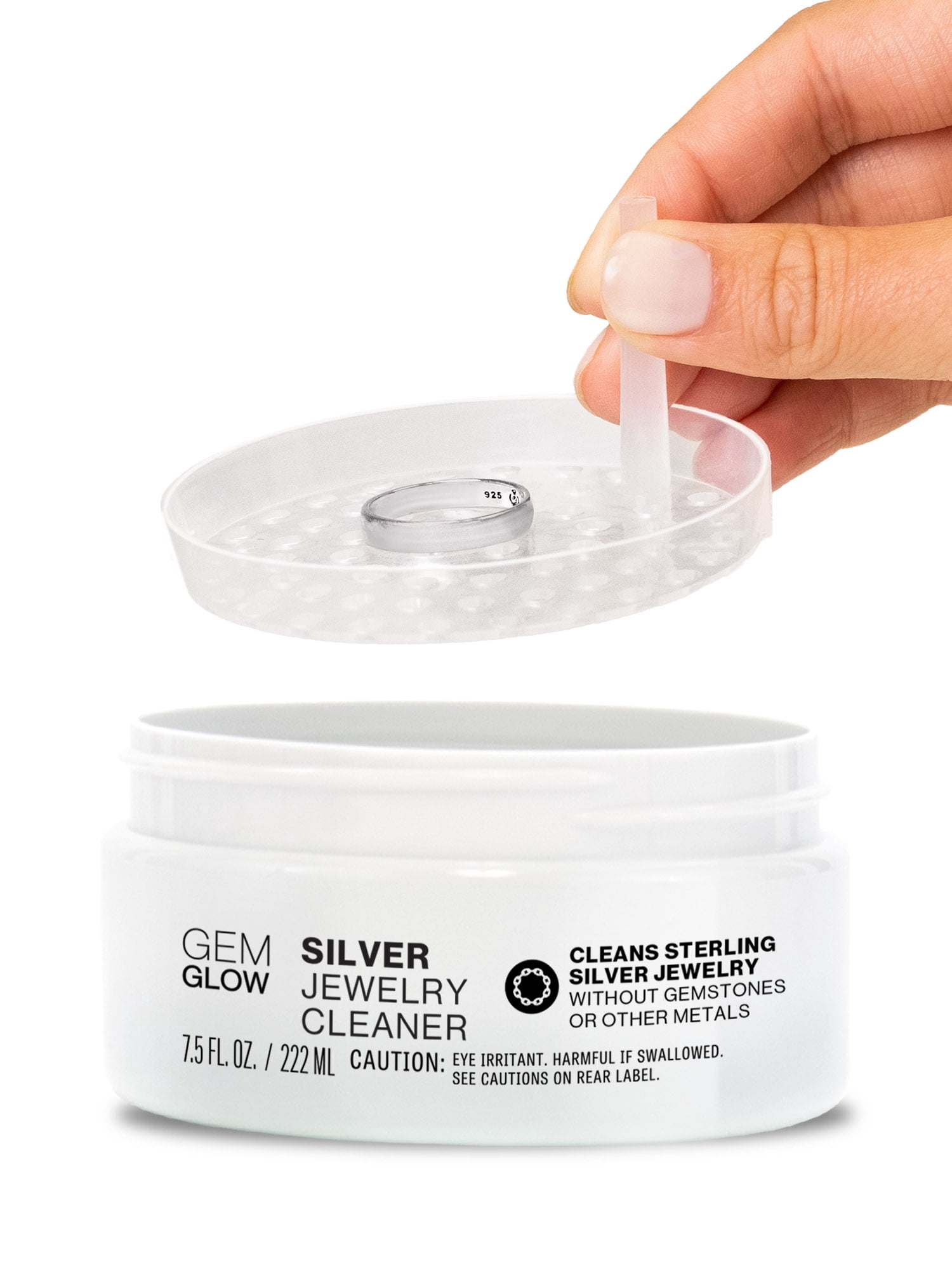 Gem Glow Jewelry & Watch Complete Pro Care System with Ultrasonic Cleaning Machine, Plastic