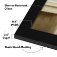 thumbnail image 3 of Americanflat 12x18 inches Gallery Picture Frame - Black Wood Molding with Glass Front, 3 of 7