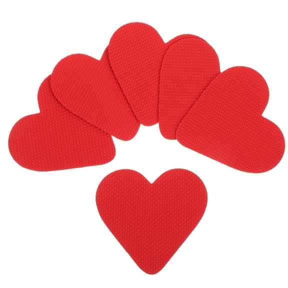 6 Pairs Anti- Stickers for Shoe Soles, High Heel Boots Protector Pads, Red Non-Skid Gel Inserts for Heels and Insoles