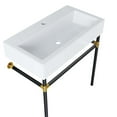 thumbnail image 3 of Redeem 32" Black Stainless Steel Wall-Mount Bathroom Vanity, 3 of 7