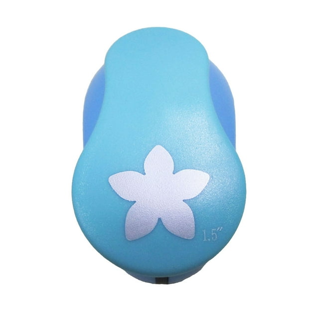 relayinert 3 Pieces Hole Puncher Paper Punchers Patterns 3-3.7cm Consistent Photo Album DIY Design Multiple Tools Art Effortless Manual petal 1.5''