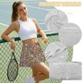 thumbnail image 6 of Xoenoiee Boho Mandala Flower Print Pleated Tennis Skirt for Women with Pockets Shorts Women's High Waisted Lightweight Athletic Golf Skorts Skirts, XL, 6 of 6