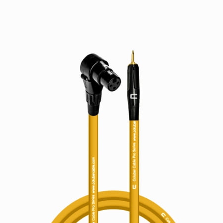 Coluber Cable - Right Angle XLR Female to 3.5 TS Male - Pro 3-Pin Connector