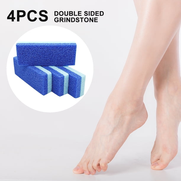 Health Beauty 4Pcs Cuidado De Los Pies Exfoliante Herramienta De Pedicura Bloque De Piedra Pómez Para Pies Removedor De Callos Limpiador Para Eliminar La Piel Dura Muerta (Azul Claro) Health Beauty Muyoka Hogar