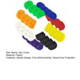 thumbnail image 7 of Mightlink 32Pcs Plastic Key Covers Tags Soft Rubber Key Identifiers Standard Flat Organization House Key Colorful Key Toppers, 7 of 7
