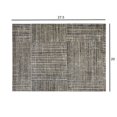 thumbnail image 1 of 2' x 3' Modern Geo Lines in Squares Washable Floor Mat, 1 of 4