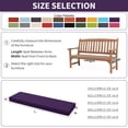 thumbnail image 2 of Kimunuk Outdoor Bench Cushions 60 x 18 x 3.5 Inch, High Density Foam Bench Seat Cushion, Porch Swing Cushion with Non-Slip Removable Cover, Purple, 2 of 7
